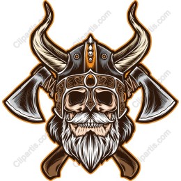 Fierce Viking Skull