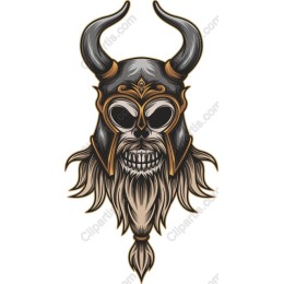 Fierce Horned Skull Helmet