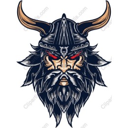 Fierce Viking Warrior Head