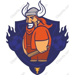 Vibrant Viking Sports Mascot