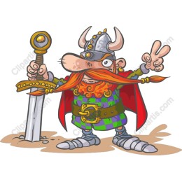 Whimsical Viking Warrior