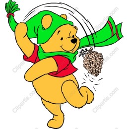 Cheerful Bear in Festive Attire