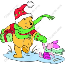 Festive Bear and Pig Holiday
