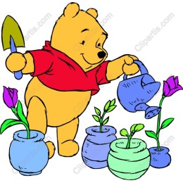 Whimsical Bear Gardening