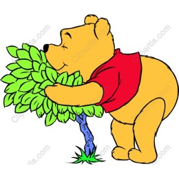 Cheerful Bear Hugging Tree