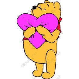Charming Bear with Heart Pillow