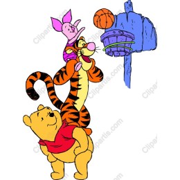 Whimsical Winnie the Pooh and Friends Basketball