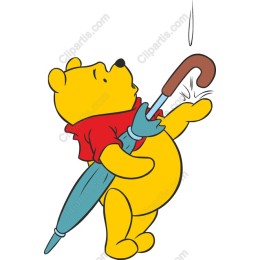 Charming Bear with Umbrella