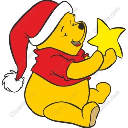 Festive Bear in Santa Hat