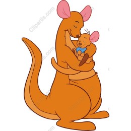 Kangaroo Love: Mother and Baby