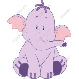 Cute Purple Elephant