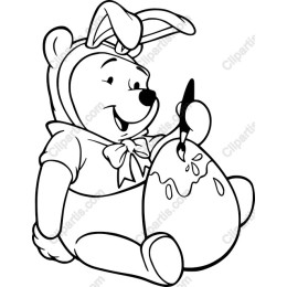 Charming Easter Bear Painting