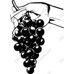Elegant Hand-Held Grapes