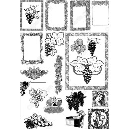 Grapevine Clipart Set: Elegant s