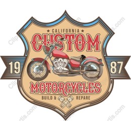 Vintage California Custom Motorcycle