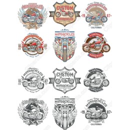 Custom Motorcycles Set