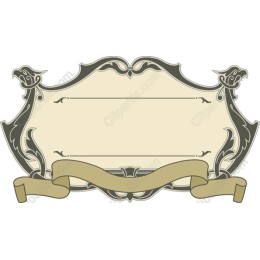 Elegant Vintage Blank Label