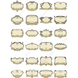 Elegant Vintage Frame Clipart Set