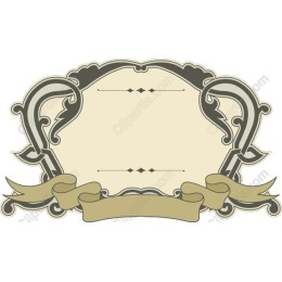 Vintage Ornate Label