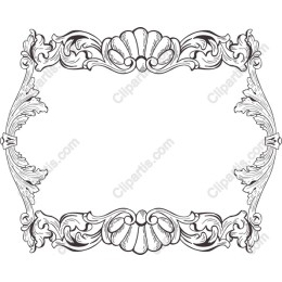 Sophisticated Ornate Border Frame
