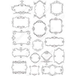 Ornate Frames Collection - Elegant Clipart Set