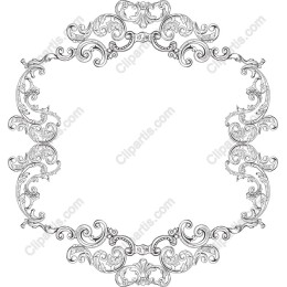 Elegant Vintage Floral Frame
