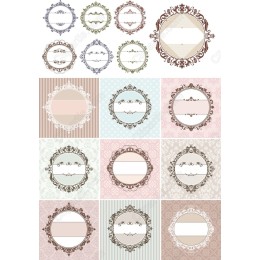 Vintage Frame Clipart Set