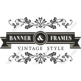 Vintage Style Banner & Frames