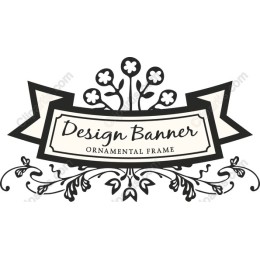 Ornamental Banner - Elegant Floral Frame