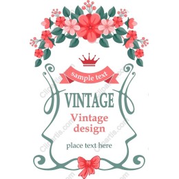 Vintage Floral Frame
