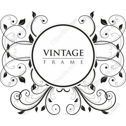 Vintage Floral Frame