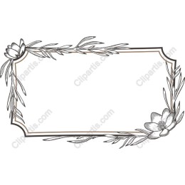 Elegant Floral Frame