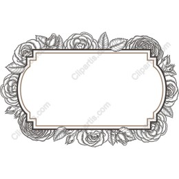 Elegant Floral Frame