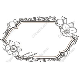 Elegant Floral Frame