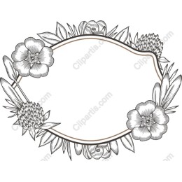 Elegant Floral Frame
