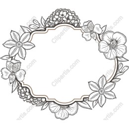 Elegant Floral Frame