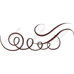 Elegant Brown Swirl