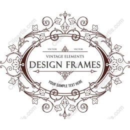 Vintage Elegant Floral Frames