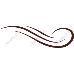Brown Decorative Swirl