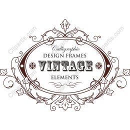 Vintage Calligraphic Frames