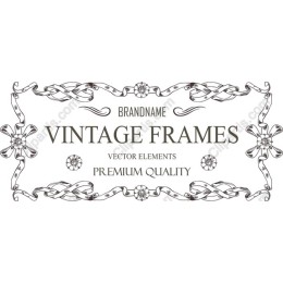 Premium Vintage Frames Elements