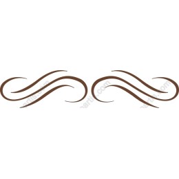 Brown Decorative Swirl