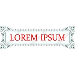 Elegant Lorem Ipsum Decorative Frame