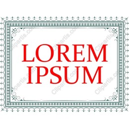 Elegant Ornate Frame LOREM IPSUM