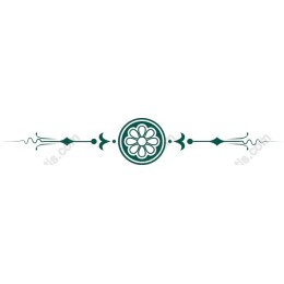Elegant Decorative Floral Divider
