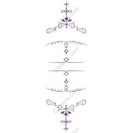 Elegant Purple Flourish