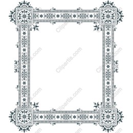 Exquisite Vintage Floral Frame
