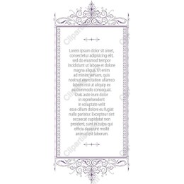 Elegant Floral Frame in and