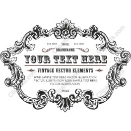 Elegant Vintage Frame for Custom