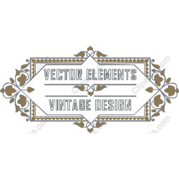 Vintage Floral Frame Graphic